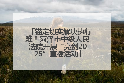 锚定切实解决执行难！菏泽市中级人民法院开展“亮剑2025”直播活动