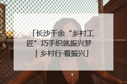 长沙千余“乡村工匠”巧手织就振兴梦｜乡村行·看振兴