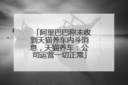 阿里巴巴称未收到天猫养车内斗消息，天猫养车：公司运营一切正常