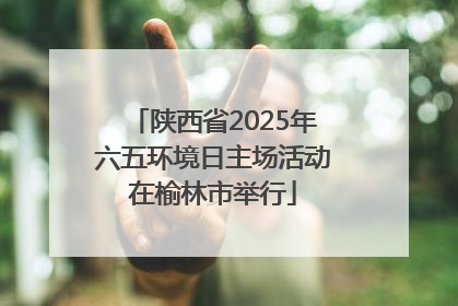 陕西省2025年六五环境日主场活动在榆林市举行