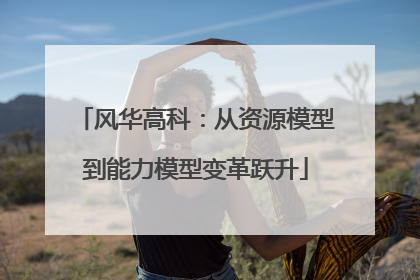 风华高科：从资源模型到能力模型变革跃升