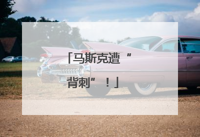 马斯克遭“背刺”！