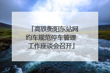 高铁衡阳东站网约车规范停车管理工作座谈会召开