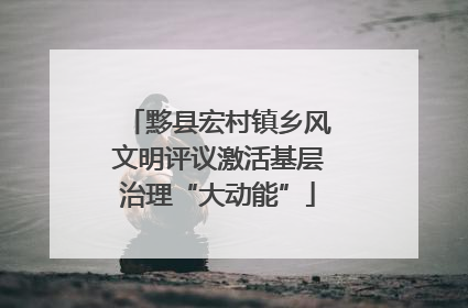 黟县宏村镇乡风文明评议激活基层治理“大动能”