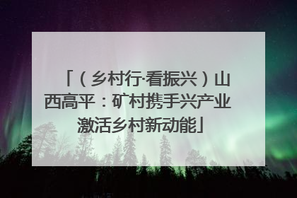 （乡村行·看振兴）山西高平：矿村携手兴产业 激活乡村新动能