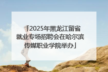 2025年黑龙江留省就业专场招聘会在哈尔滨传媒职业学院举办